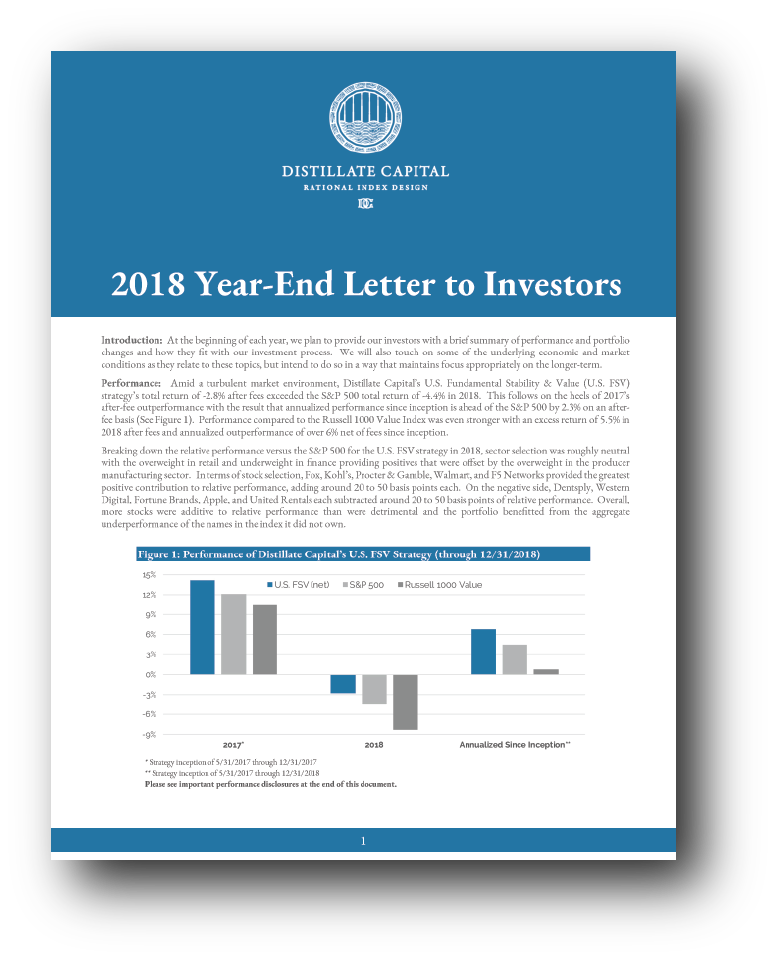 2018 Year-End Letter to Investors